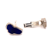 Large Lapis Lake Tahoe Cufflinks